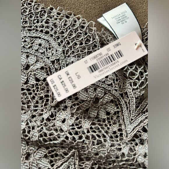 VICTORIA SECRET NWT cheeky boy shorts size LG. Taupe and blue beautiful colors - Picture 3 of 5